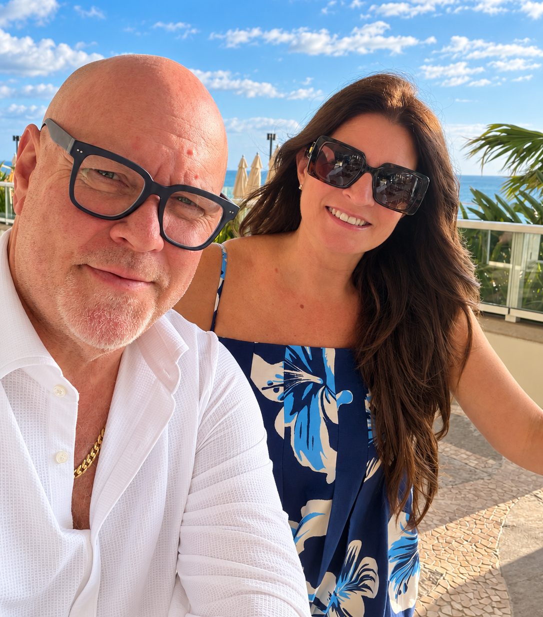 Richard McKinney, Broker/Owner of REMAX Gold, with his wife Pam on the Treasure Coast